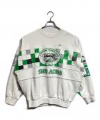 adidas Originalsアディダスオリジナル）の古着「アーカイブコートスウェットシャツ/Archive Coat Sweatshirt」｜グリーン×ホワイト