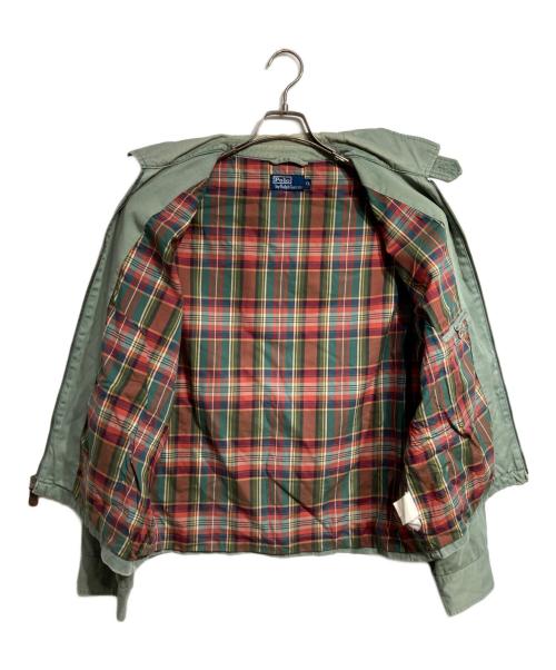 POLO RALPH LAUREN（ポロ・ラルフローレン）POLO RALPH LAUREN (ポロ・ラルフローレン) 裏地チェックスウィングトップ/Check-Lined Swing Top Jacket グリーン サイズ:XLの古着・服飾アイテム