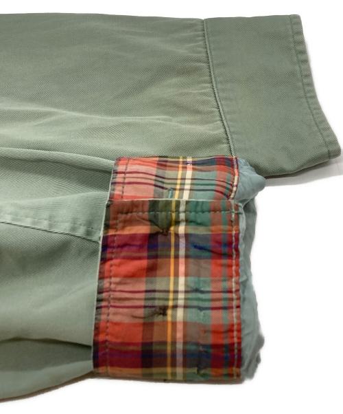 POLO RALPH LAUREN（ポロ・ラルフローレン）POLO RALPH LAUREN (ポロ・ラルフローレン) 裏地チェックスウィングトップ/Check-Lined Swing Top Jacket グリーン サイズ:XLの古着・服飾アイテム