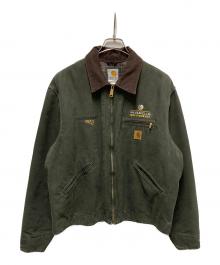 CarHartt（カーハート）の古着「企業ロゴ刺繍デトロイトジャケット」｜モスグリーン