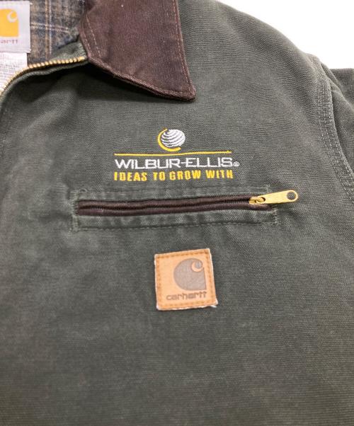 CarHartt（カーハート）CarHartt (カーハート) 企業ロゴ刺繍デトロイトジャケット モスグリーン サイズ:SIZE L-REGULARの古着・服飾アイテム