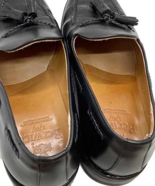 berwick（バーウィック）berwick (バーウィック) タッセルローファー/Tassel loafers ブラック サイズ:7-1/2の古着・服飾アイテム