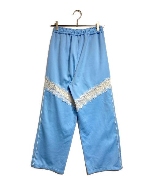 MAISON SPECIAL（メゾンスペシャル）MAISON SPECIAL (メゾンスペシャル) Lace Docking Jersey Pants/レースドッキングジャージパンツ ブルー サイズ:36の古着・服飾アイテム
