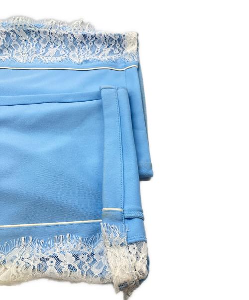 MAISON SPECIAL（メゾンスペシャル）MAISON SPECIAL (メゾンスペシャル) Lace Docking Jersey Pants/レースドッキングジャージパンツ ブルー サイズ:36の古着・服飾アイテム