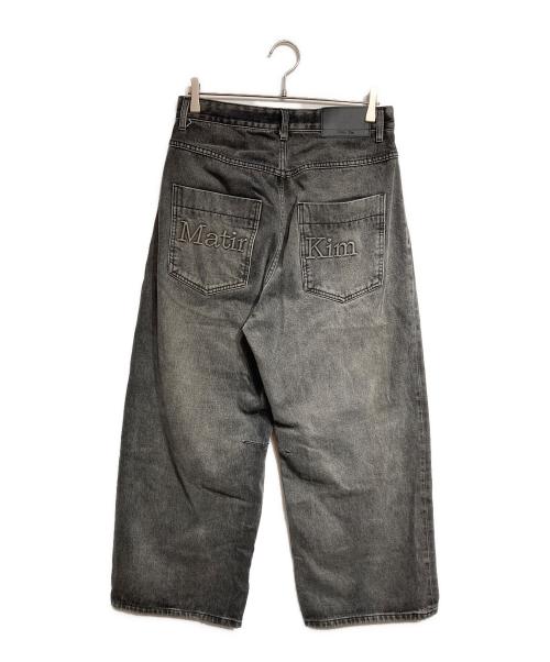 Matin Kim（マーティン・キム）Matin Kim (マーティン・キム) Distressed baggy jeans/ダメージ加工バギージーンズ ブラック サイズ:Mの古着・服飾アイテム