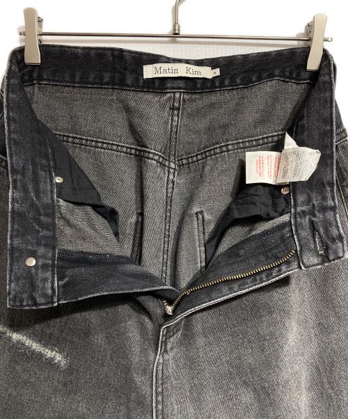 Matin Kim（マーティン・キム）Matin Kim (マーティン・キム) Distressed baggy jeans/ダメージ加工バギージーンズ ブラック サイズ:Mの古着・服飾アイテム