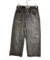 Matin Kim（マーティン・キム）の古着「Distressed baggy jeans/ダメージ加工バギージーンズ」｜ブラック