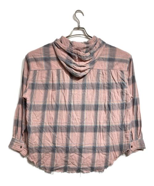 PRANK PROJECT（プランクプロジェクト）PRANK PROJECT (プランクプロジェクト) Hooded Check Shirt/フーデッドチェックシャツ ピンク サイズ:FREEの古着・服飾アイテム