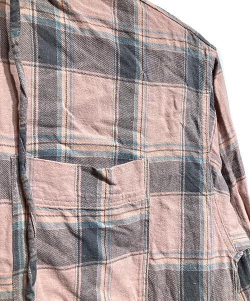 PRANK PROJECT（プランクプロジェクト）PRANK PROJECT (プランクプロジェクト) Hooded Check Shirt/フーデッドチェックシャツ ピンク サイズ:FREEの古着・服飾アイテム