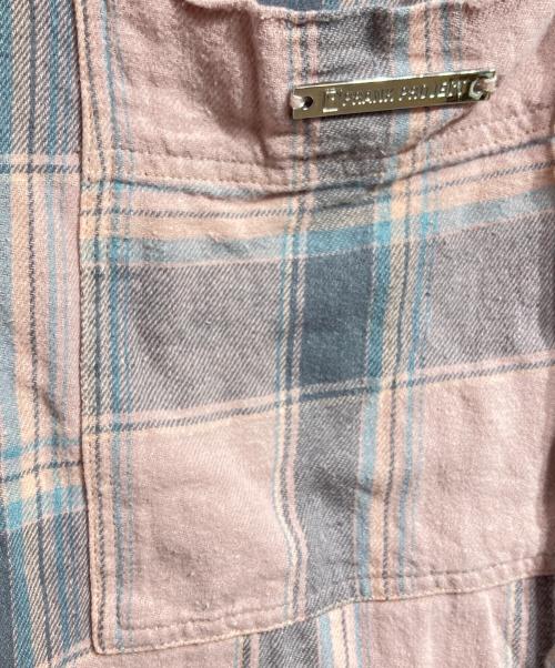 PRANK PROJECT（プランクプロジェクト）PRANK PROJECT (プランクプロジェクト) Hooded Check Shirt/フーデッドチェックシャツ ピンク サイズ:FREEの古着・服飾アイテム