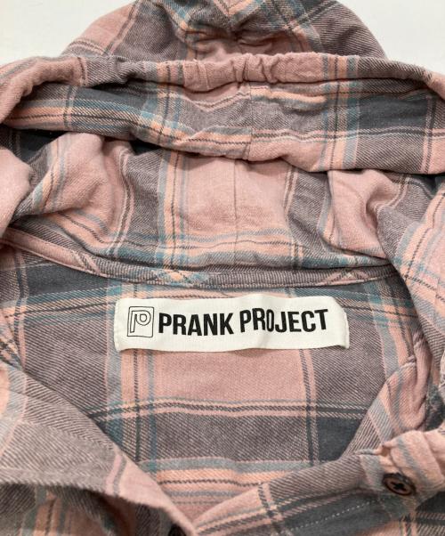 PRANK PROJECT（プランクプロジェクト）PRANK PROJECT (プランクプロジェクト) Hooded Check Shirt/フーデッドチェックシャツ ピンク サイズ:FREEの古着・服飾アイテム