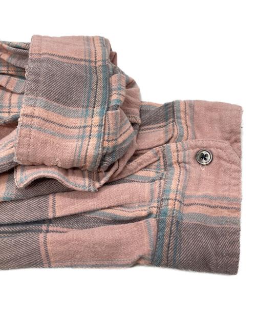 PRANK PROJECT（プランクプロジェクト）PRANK PROJECT (プランクプロジェクト) Hooded Check Shirt/フーデッドチェックシャツ ピンク サイズ:FREEの古着・服飾アイテム