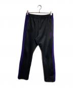 Needles×FREAK'S STOREニードルズ×フリークスストア）の古着「別注Narrow Track Pant Poly Smooth/ナロートラックパンツポリスムース」｜ブラック