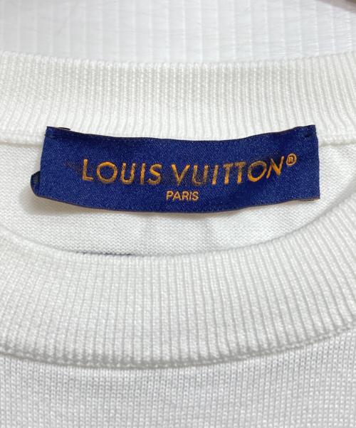 LOUIS VUITTON（ルイ ヴィトン）LOUIS VUITTON (ルイ ヴィトン) コットンS/Sクルーネックニット/Crew neck knit ホワイト サイズ:XXLの古着・服飾アイテム