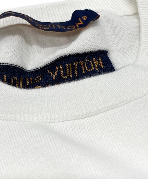 LOUIS VUITTON（ルイ ヴィトン）LOUIS VUITTON (ルイ ヴィトン) コットンS/Sクルーネックニット/Crew neck knit ホワイト サイズ:XXLの古着・服飾アイテム