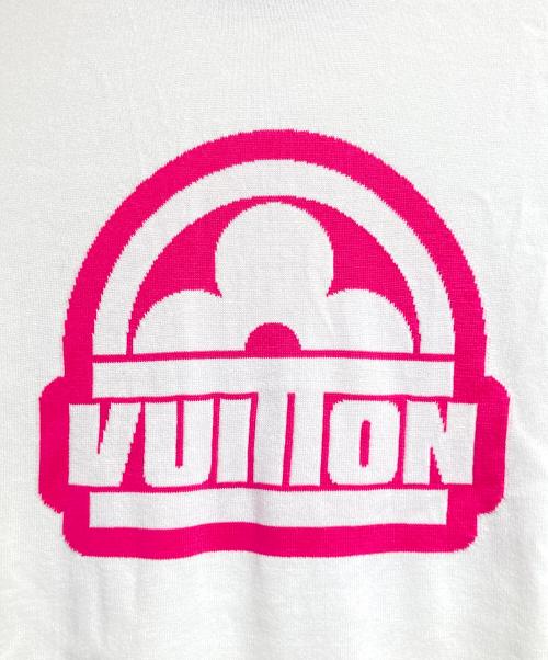 LOUIS VUITTON（ルイ ヴィトン）LOUIS VUITTON (ルイ ヴィトン) コットンS/Sクルーネックニット/Crew neck knit ホワイト サイズ:XXLの古着・服飾アイテム
