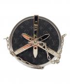 LOUIS VUITTONルイ ヴィトン）の古着「Monogram Wheel Box Pouch/モノグラムホイールボックスポーチ」｜ブラック