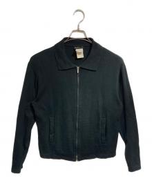 agnes b homme（アニエスベーオム）の古着「ニットショートブルゾン / Knit Short Blouson」｜ブラック