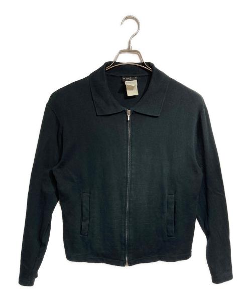 agnes b homme（アニエスベーオム）agnes b homme (アニエスベーオム) ニットショートブルゾン / Knit Short Blouson ブラック サイズ:1の古着・服飾アイテム