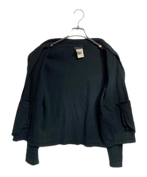 agnes b homme（アニエスベーオム）agnes b homme (アニエスベーオム) ニットショートブルゾン / Knit Short Blouson ブラック サイズ:1の古着・服飾アイテム