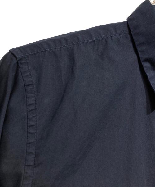 COMME des GARCONS HOMME PLUS EVERGREEN（コムデギャルソンオムプリュスエバーグリーン）COMME des GARCONS HOMME PLUS EVERGREEN ガーメントダイフロントスタッズシャツ/Garment-dyed front studded shirt ネイビー サイズ:SSの古着・服飾アイテム