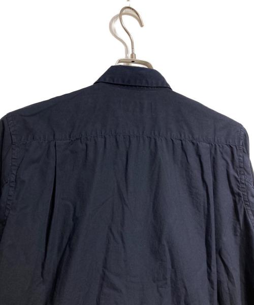 COMME des GARCONS HOMME PLUS EVERGREEN（コムデギャルソンオムプリュスエバーグリーン）COMME des GARCONS HOMME PLUS EVERGREEN ガーメントダイフロントスタッズシャツ/Garment-dyed front studded shirt ネイビー サイズ:SSの古着・服飾アイテム