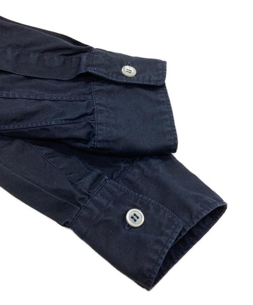 COMME des GARCONS HOMME PLUS EVERGREEN（コムデギャルソンオムプリュスエバーグリーン）COMME des GARCONS HOMME PLUS EVERGREEN ガーメントダイフロントスタッズシャツ/Garment-dyed front studded shirt ネイビー サイズ:SSの古着・服飾アイテム