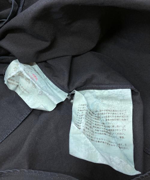 COMME des GARCONS HOMME PLUS EVERGREEN（コムデギャルソンオムプリュスエバーグリーン）COMME des GARCONS HOMME PLUS EVERGREEN ガーメントダイフロントスタッズシャツ/Garment-dyed front studded shirt ネイビー サイズ:SSの古着・服飾アイテム
