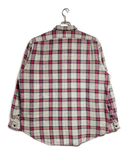 RRL（ダブルアールエル）RRL (ダブルアールエル) ヘビーチェックネルシャツ/Heavy check flannel shirt グレー サイズ:XLの古着・服飾アイテム