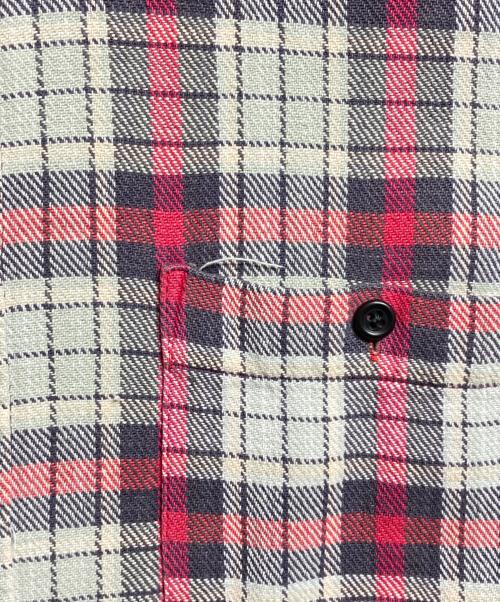 RRL（ダブルアールエル）RRL (ダブルアールエル) ヘビーチェックネルシャツ/Heavy check flannel shirt グレー サイズ:XLの古着・服飾アイテム