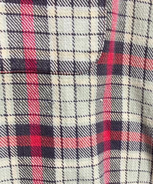 RRL（ダブルアールエル）RRL (ダブルアールエル) ヘビーチェックネルシャツ/Heavy check flannel shirt グレー サイズ:XLの古着・服飾アイテム