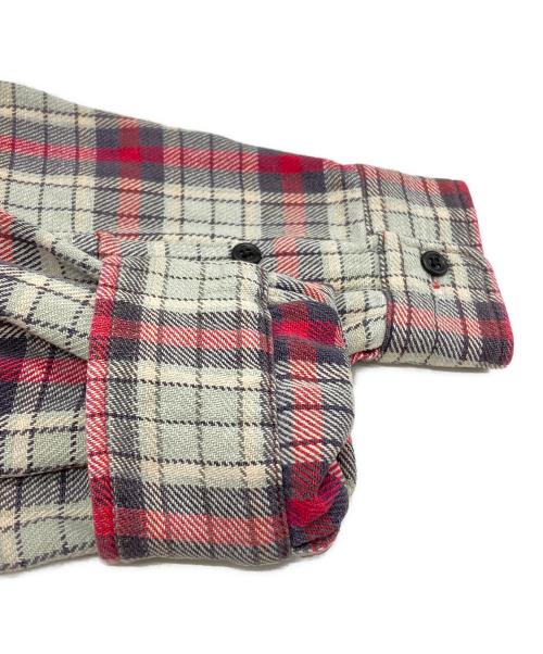RRL（ダブルアールエル）RRL (ダブルアールエル) ヘビーチェックネルシャツ/Heavy check flannel shirt グレー サイズ:XLの古着・服飾アイテム