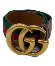 GUCCI（グッチ）の古着「シェリーライン GGマーモント ベルト」｜ブラウン