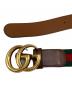 GUCCI (グッチ) シェリーライン GGマーモント ベルト ブラウン サイズ:85・34：25000円