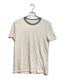 Maison Margiela（メゾンマルジェラ）の古着「ラインネックTEE/Line neck tee」｜ベージュ