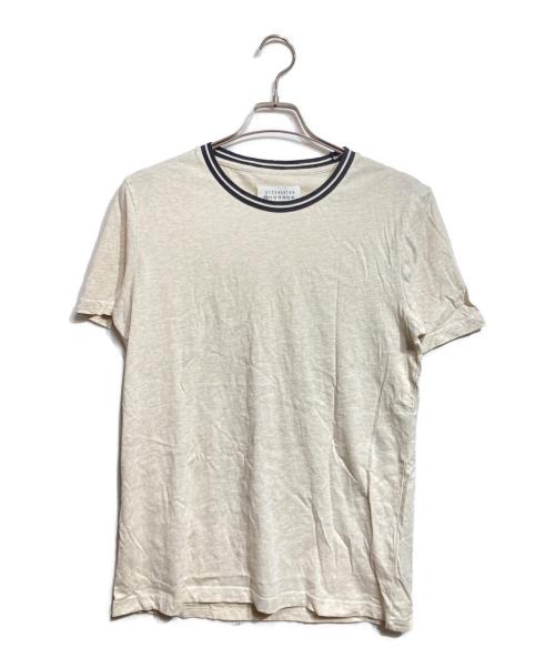 Maison Margiela（メゾンマルジェラ）Maison Margiela (メゾンマルジェラ) ラインネックTEE/Line neck tee ベージュ サイズ:Sの古着・服飾アイテム