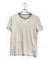 Maison Margiela（メゾンマルジェラ）の古着「ラインネックTEE/Line neck tee」｜ベージュ