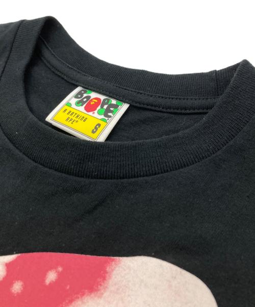 BAPE BY A BATHING APE（ベイプバイアベイシングエイプ）BAPE BY A BATHING APE (ベイプバイアベイシングエイプ) グラフィック Tシャツ ピンク×ブラック サイズ:Sの古着・服飾アイテム