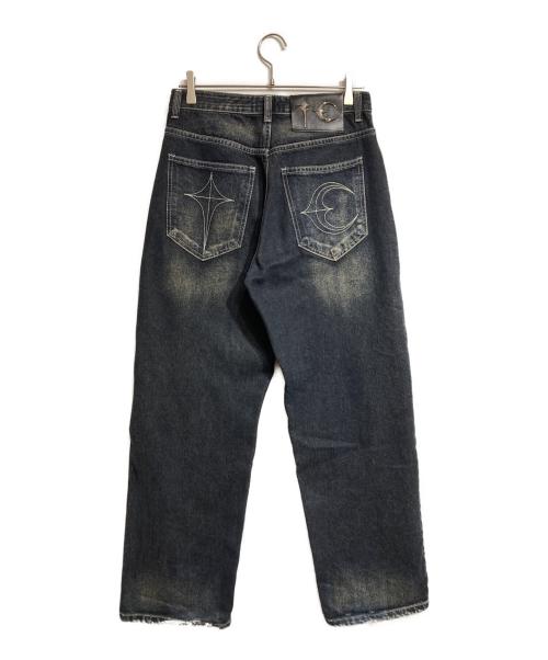 THUG CLUB（サグ クラブ）THUG CLUB (サグ クラブ) Tribal Tree Denim Pants/トライバルツリーデニムパンツ インディゴ サイズ:1の古着・服飾アイテム