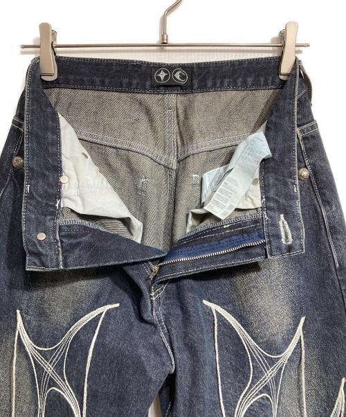 THUG CLUB（サグ クラブ）THUG CLUB (サグ クラブ) Tribal Tree Denim Pants/トライバルツリーデニムパンツ インディゴ サイズ:1の古着・服飾アイテム
