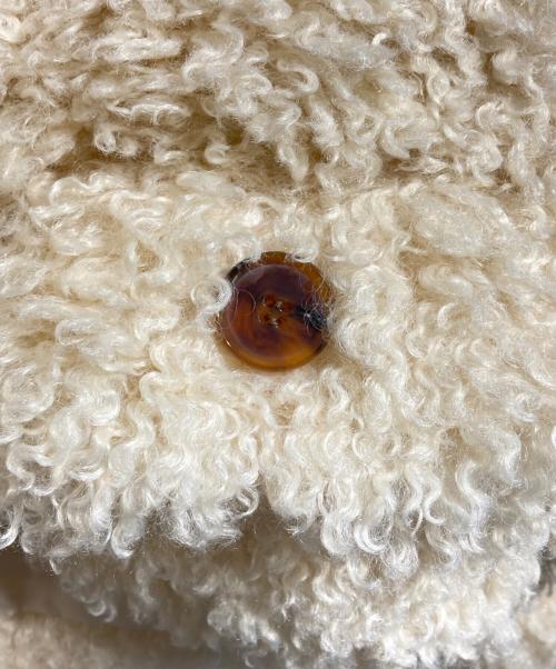 POPPY（ポピー）POPPY (ポピー) CROPPED FUR JACKET/クロップドファージャケット ベージュ サイズ:Fの古着・服飾アイテム