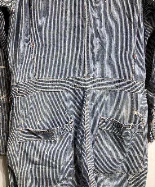 Pioneer（パイオニア）Pioneer (パイオニア) 30-40’S ヒッコリーオールインワン/Hickory All-in-One インディゴ サイズ:不明(採寸参照)の古着・服飾アイテム