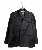 stussy×OUR LEGACYステューシー×アワーレガシー）の古着「UNCONSTRUCTED DB BLAZER/アンコンストラクテッド・ダブルブレステッド・ブレザー」｜ブラック