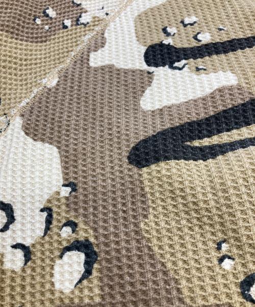 stussy（ステューシー）stussy (ステューシー) チョコチップカモサーマルカットソー ベージュ サイズ:Lの古着・服飾アイテム