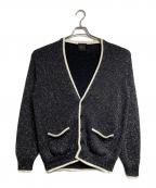 taiga igariタイガイガリ）の古着「Sparkle Cardigan/スパークルカーディガン」｜ブラック