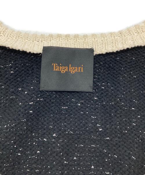 taiga igari（タイガイガリ）taiga igari (タイガイガリ) Sparkle Cardigan/スパークルカーディガン ブラック サイズ:Mの古着・服飾アイテム