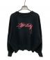 stussy（ステューシー）の古着「ロゴスウェット」｜ブラック×ピンク