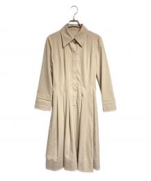 FOXEY NEWYORK（フォクシーニューヨーク）の古着「シャツワンピース」｜ベージュ