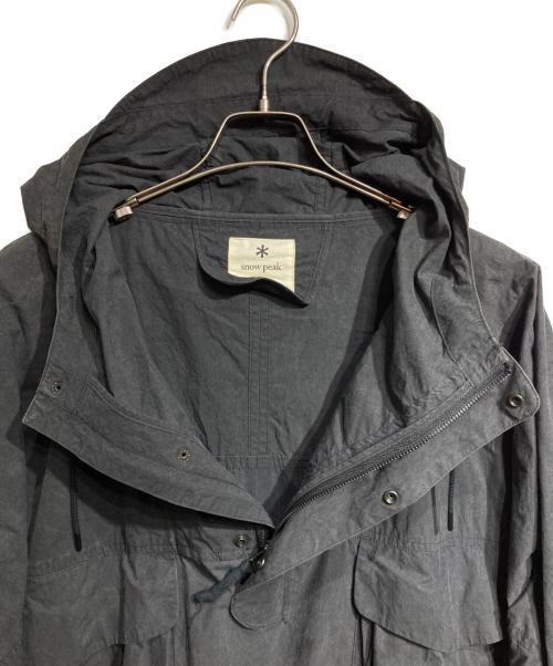 Snow peak（スノーピーク）snow peak (スノーピーク) Indigo C/N Anorak/インディゴ シーエヌ アノラック グレー サイズ:Lの古着・服飾アイテム