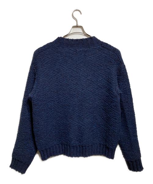 POLYPLOID（ポリプロイド）POLYPLOID (ポリプロイド) アルパカ混カーディガン/Alpaca-blend cardigan ネイビー サイズ:3の古着・服飾アイテム